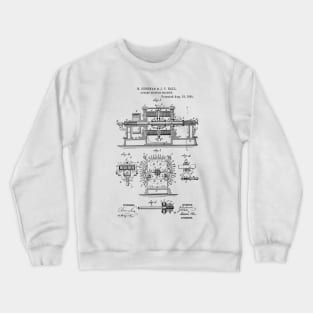 Dynamo Electric Machine Vintage Patent Hand Drawing Crewneck Sweatshirt